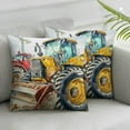 thumbnail image 4 of BANET  Retro Truck Pillowcases For Home Sofa Couch, Machinery Construction Vehicle Cushion , Throw Pillowcases, Set of 2 22x22in, 4 of 8