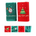 thumbnail image 4 of Christmas Face Towel Washing Towel Face Cloth Towel 2Pcs Christmas Face Towel Xmas Red  New Year Gift Washing Towel Hand Face Cloth Towel For Home Bathroom, 4 of 8