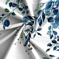 thumbnail image 6 of Extra Long Shower Curtains Blue Eucalyptus Shower Curtain, Watercolor Leaves on The Top Plant - Fabric Shower Curtain Set Natural Shower Curtain Bathroom Decor 72x84, 6 of 6