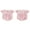 Pink, variant on BemeyourBBs Baby Girls Summer Romper Lace Trim Striped Print Cute Bow Jumpsuit