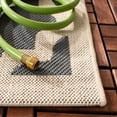 thumbnail image 4 of SAFAVIEH Courtyard Amanda Geometric Indoor/Outdoor Runner Rug, 2'3" x 14', Anthracite/Beige, 4 of 9