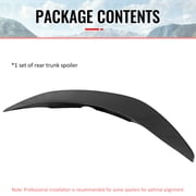 Ikon Motorsports Duckbill Highkick Rear Middle Trunk Deck Lid Spoiler Wing Lip For 2019-2026 Toyota Corolla Hatchback & GR Corolla, Carbon Fiber CF