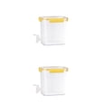 thumbnail image 3 of Naiovety Agua fría con grifo Bebida Nevera Jarra Cerradura Tapa Dispensador de bebidas Plástico Gran capacidad para fiesta Contenedor Amarillo Amarillo 3.5L 2Conjunto, 3 of 6