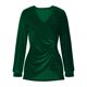 thumbnail image 3 of Uootdi Plus Size Sequin Tops for Women Sparkly Glitter Bow Crewneck Long Sleeve Shirts Evening Party Night Top Going Out Pullover Gift, 3 of 6
