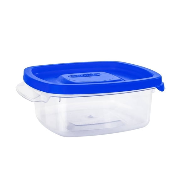 Herméticos Cubasa Plástico Refripractic Cuadrado #1 Tapa Azul