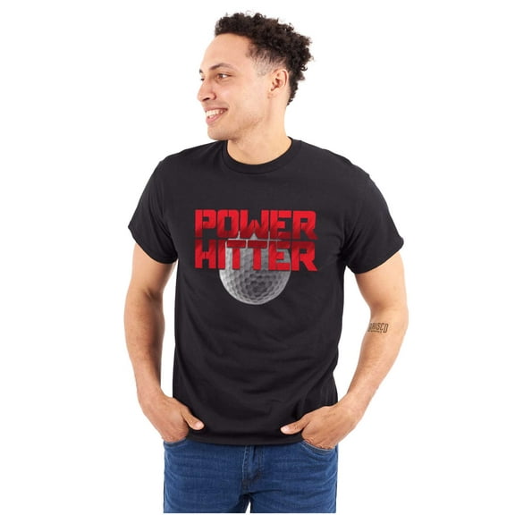 Golfing Power Hitter Cool Golfer Golf Men's Graphic T Shirt Tees Brisco Brands X
