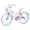 Pink, variant on WARAYZ 24" Girls Bike with Basket, Adjustable Seat, Dual Brakes, Steel Frame Kids Bicycle, Pink