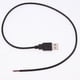 thumbnail image 4 of 5x5 Uds DIY USB 2,0 A Enchufe Macho 2 Pines 2 Cables Conector De Cable De Carga De Energía 50cm, 4 of 8