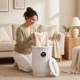thumbnail image 2 of Costway Towel Warmer Heated Bucket with Auto Shut Off & Fragrance Tray, Timer, Child Lock White, 2 of 10