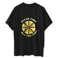 thumbnail image 7 of IROINNID Womens Short Sleeve Summer Round Neck Pizza Printed Casual Top Pullover T-shirt Spring, 7 of 7