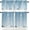 Sky Blue, variant on Navy Blue Christmas Kitchen Curtains and Valances Set, Rod Pocket Curtains Tier Farmhouse Window Curtains 24 Inch Length, Winter Pine Trees Snowflake Ball 3 Piece Kitchen Curtains Set