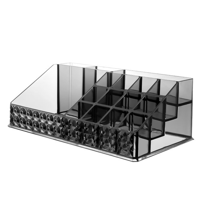 WeGuard Black Plastic Vanity Storage Organizer, Makeup