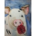 thumbnail image 4 of Nichole Lorenzen 12x14 Black Modern Wood Framed Wall Art Titled - Farm Animal Pig 1, 4 of 6