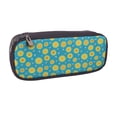 thumbnail image 2 of Lsque Bee Sunflower Printed Big Capacity PU Leather Pencil Case Large Pencil Pouch Stationery Pen Bag Pencil Holder for Teen, 2 of 6