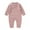 Pink, variant on Angala Baby Crewneck Knit Romper Cotton Long Sleeve Boy Girl Sweater Clothes Baby Jumpsuit Breathable Cute Baby Bodysuits 0-3 Months