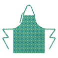 thumbnail image 2 of Yellow Lemon Fruit Slices Blue Pattern Apron-Garden Aprons for Women with Pockets-Cotton Linen Waterproof Kitchen Cooking Gardening Aprons Adjustable for Kitchen,Cooking,BBQ and Salon 33x27 Inch, 2 of 7