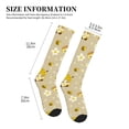 thumbnail image 5 of Bixox Cute Bee Gnome 2 Print Compression Socks,Compression Socks Women & Men Circulation for Medical,Running,Athletic, 5 of 7