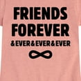 thumbnail image 3 of Instant Message - Friends Forever And Ever  - Girls Fitted Short Sleeve Tee, 3 of 6