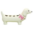 thumbnail image 3 of Cute Design Ceramic Toothbrush Holder with 4 Compartment Bathroom Storage Organizer for Countertop, 3 of 3