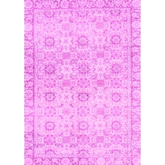 Ahgly Company Indoor Rectangle Persian Pink Traditional Area Rugs, 5' x 7'