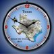 thumbnail image 2 of 20041125 Reloj del estado de Texas - Fabricado en EE. UU. Collectible Sign & Clock 20041125, 2 of 2