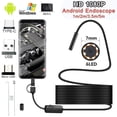 thumbnail image 2 of MesaSe 3 in 1 USB Endoscope for OTG Android Phone with 6 LED Lights Borescope Inspection Snake Camera Semi-Rigid Waterproof IP67 for Android Phone Window Tab, 2 of 11