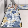 thumbnail image 2 of Kitchen Rugs Sets Of 2,Pioneer Flower Floral Print Pattern Anti Fatigue Kitchen Mat Rugs Non Slip Washable,Decorative Kitchen Floor Mats for Kitchen,Sink,Laundry,17"x47"+17"x47", 2 of 5