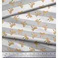 thumbnail image 2 of Soimoi Gray Cotton Voile Fabric Dot & Bow Stripe Print Fabric by Yard 42 Inch Wide, 2 of 3