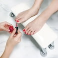 thumbnail image 1 of PENGXIANG Nail Arm Rest Nail Hand Rest Cushion Microfiber Leather Manicure Hand Rest Soft Waterproof Hand Pillow Footstool with 4 Stand Professional Sponge Nail Pillow for Nail Tech Use, 1 of 10