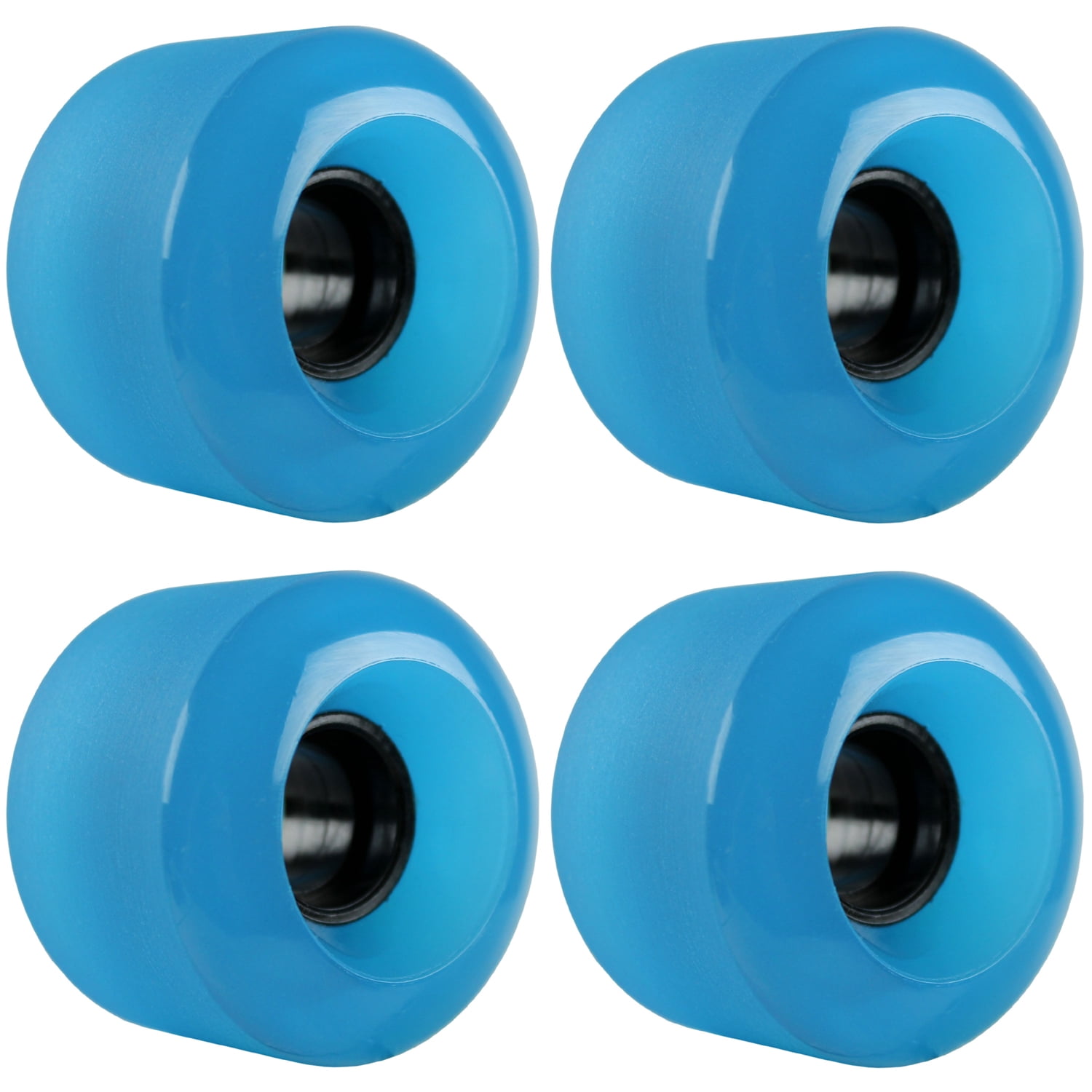 Longboard Skateboard Cruiser Wheels 60mm Shaved Light Blue USA Made 78A