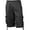 Black, variant on Mens Premium Utility Loose Fit Twill Cotton Multi Pocket Cargo Shorts Outdoor Wear