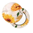 thumbnail image 2 of Disketp Sunflower 5 Funda Redonda para Taburete, Funda de Cojín para Silla de Bar Suave y Elástica-14 inch, 2 of 7