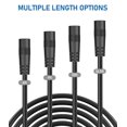 thumbnail image 4 of YQMAJIM Cable de extensión para cámara de visión trasera de 0.098 in, (6 pies más grueso) cable de extensión para cámara de respaldo de 90 grados, cable adaptador de extensión para cámara de espejo co, 4 of 5