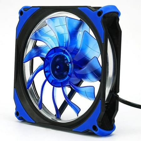 Quiet 120mm DC 12V 3+4pin LED effects Clear Computer Case Fan For Radiator