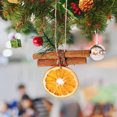 thumbnail image 1 of Adornos navideños Juego de rodajas de naranja con cuerdas para colgar Adornos únicos hechos a mano Lote Árbol de Navidad Vacaciones Granja Decoración rural Interior, 1 of 5