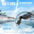 thumbnail image 2 of 2 Pack Adult Swim Goggles with Ear Plugs, Anti-Fog/UV No Leak Swimming Goggles for Men & Women, Pool, Beach, Open Water, Bright Aqua & Rose, 2 of 6