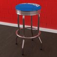 thumbnail image 4 of Trademark Gameroom Orlando Magic Fade Chrome Ribbed Barstool, 4 of 5