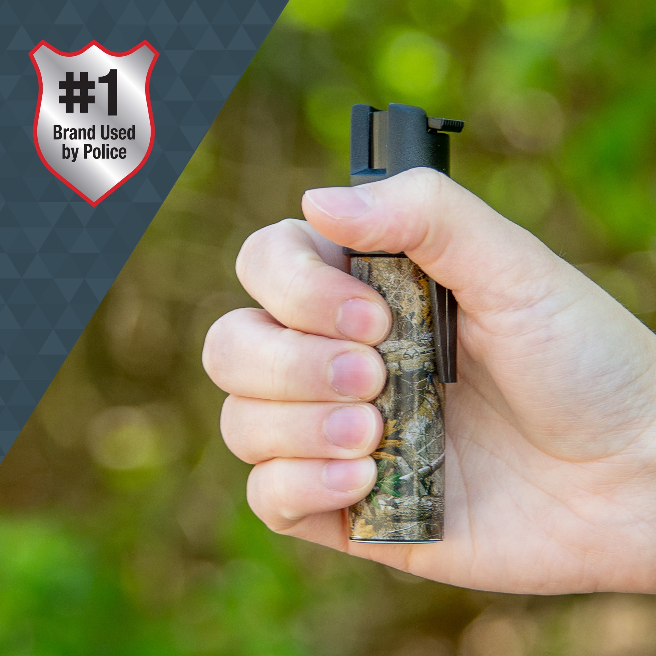 SABRE Realtree Edge Camouflage Compact Pepper Spray with Clip, 0.21 lb, 1 in x 1 in x 3.25 in, New