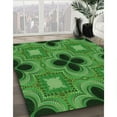 thumbnail image 3 of Ahgly Company Machine Washable Indoor Rectangle Transitional Deep Emerald Green Area Rugs, 3' x 5', 3 of 7