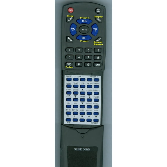 Replacement Remote for SHERWOOD RTRC125, RC125, RD6504, RD6513, RD6503, RD5405