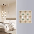 thumbnail image 4 of Yayeee Toggle Light Switch Wall Plate 3-Gang 6.37"x4.48" Decorative Outlet Cover, Pastel Beige Geometric, 4 of 7