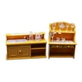 thumbnail image 1 of 1:12, muebles de en miniatura de plástico, suministros de paisaje, decoración de la habitación para hogar del dormitorio Lavaplatos Yotijar Mueble de TV de casa de muñecas, 1 of 7