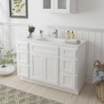 thumbnail image 2 of 48 in. W x 21 in. D x 32.5 in. H Bath Vanity Cabinet without Top in White, 2 of 5