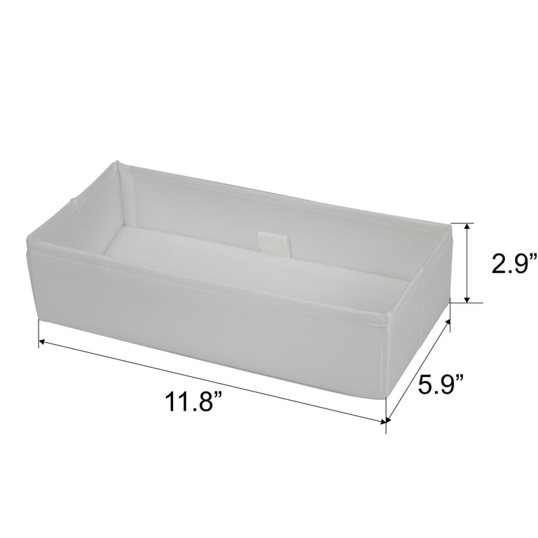 Mainstays White Drawer Organizer Set, 6 Pieces photo 3