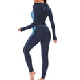 thumbnail image 3 of Aislor Maillot de Bain Musulman pour Femmes Burkini une Pièce Maillot de Bain Modeste Protection Solaire Bleu 3TG, 3 of 4