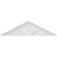 thumbnail image 3 of Ekena Millwork 54"W x 14-1/2"H x 2"P (Pitch 6/12) Peaked Cap 3 Spoke Architectural Grade PVC Pediment, 3 of 8