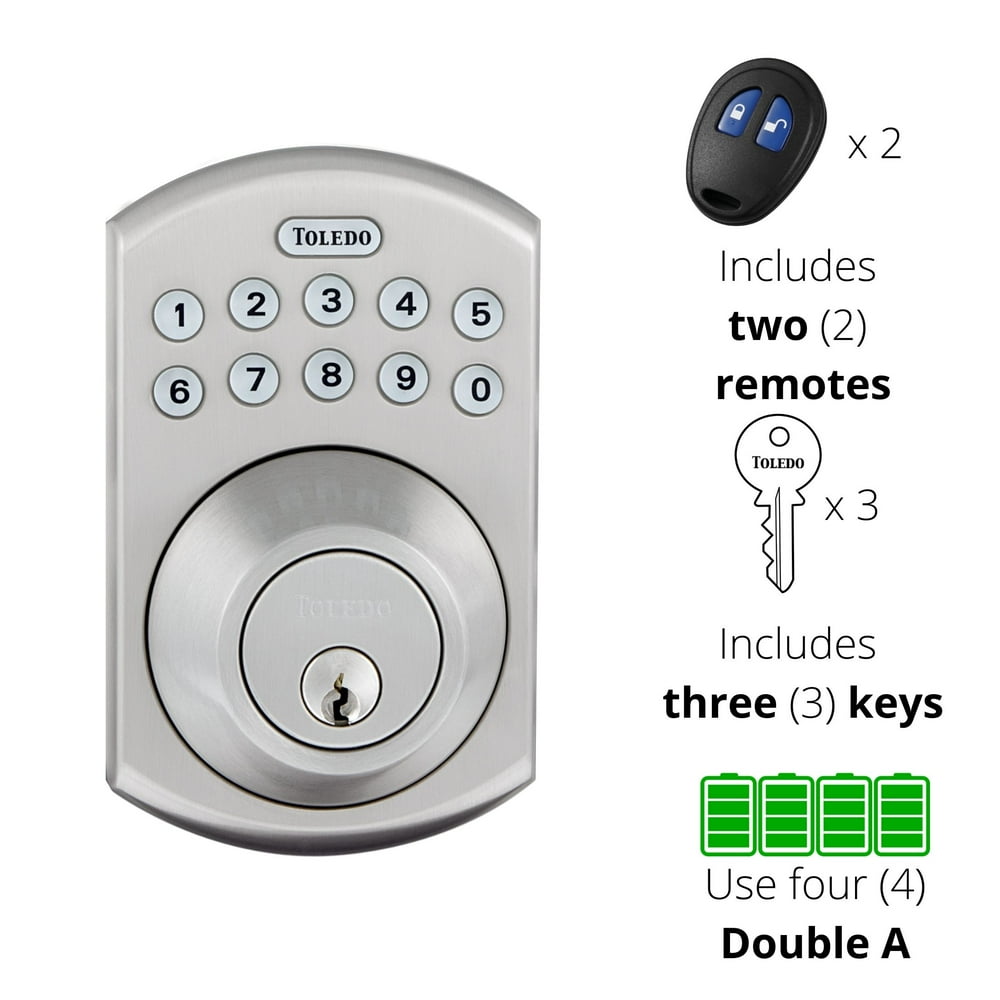 Single Cylinder Keyless Electronic Deadbolt with Remote