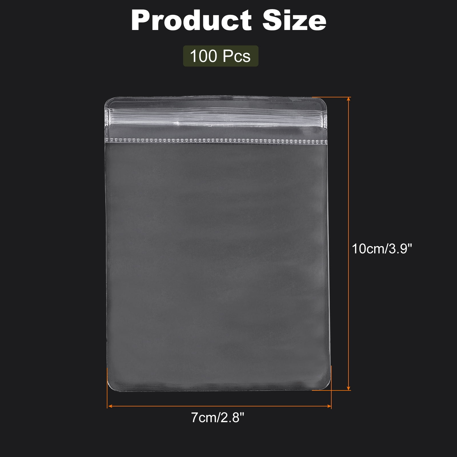 Unique Bargains Jewelry Bags Self Seal Pouches for Necklace Ring Packaging 2.8"x3.9"