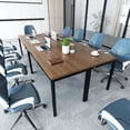 thumbnail image 3 of Gymax Set of 4 55'' Conference Table Office Computer Study Desk Metal Base Meeting Room, 3 of 10