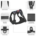 thumbnail image 3 of Vsdgher Rocket Satellite Pattern Dog Harness,No Pull Pet Harness with Soft Padded Handle,Adjustable Reflective Vest with 2 Buckles,4 Slide Buckles,S-XL Large, 3 of 5